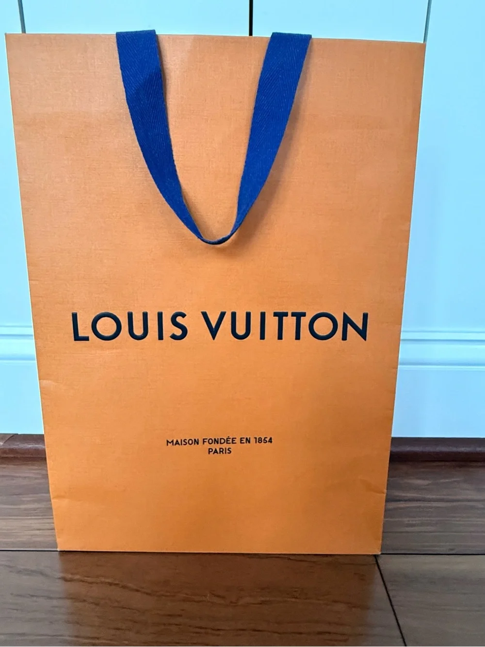 Louis Vuitton Luxury Boutique Shopping Bag — Iconic Orange & Blue💙🧡